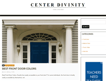 Tablet Screenshot of centerfordivinity.com